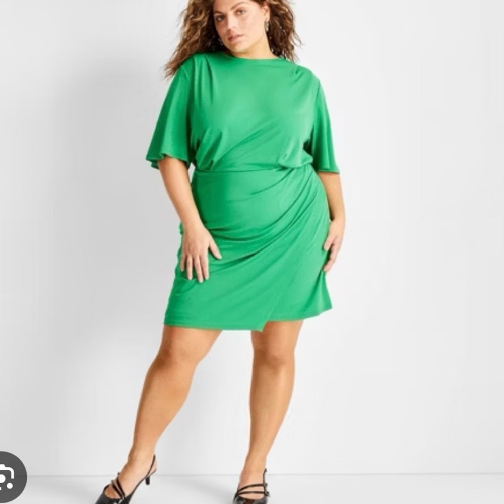 Future Collective Bright Green Dress